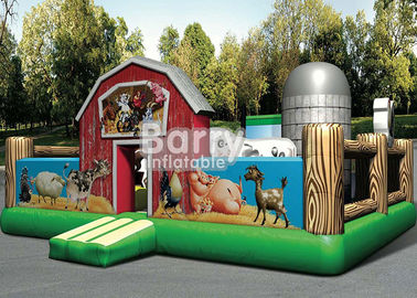 El niño al aire libre del patio salta el patio inflable del niño del corral gigante de la casa con Logo Printing hermoso
