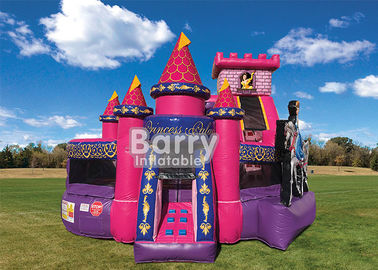 Princesa comercial Kid Zone Wet o diapositiva combinada/inflable seca de la casa de la gorila combinada