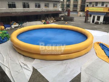 El bebé redondo embroma la piscina de agua portátil de la seguridad con la impresión del logotipo