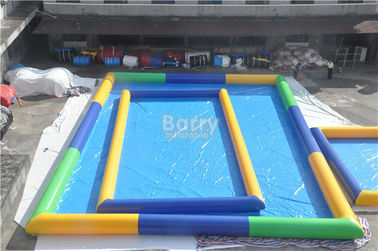 Fuera de piscina inflable del rectángulo/del Portable azul explote la piscina