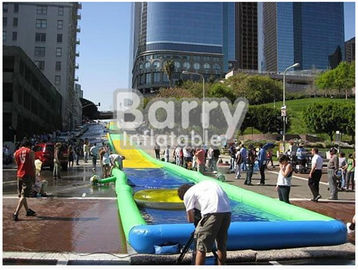 Tobogán acuático inflable gigante de la lona del PVC, diapositiva de encargo del resbalón N de la ciudad del partido