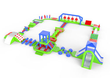 parque inflable del tobogán acuático del PVC de 0.9m m/último parque flotante inflable del agua