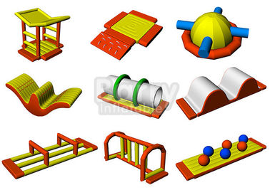 Parque flotante inflable del agua del juego de la aventura adulta emocionante de la aguamarina con la bomba de aire