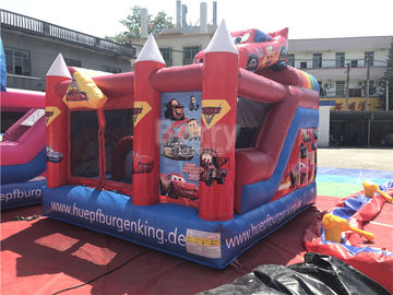 Despedida inflable Combos, juegos divertidos de los niños del castillo del coche colorido de la casa de la despedida
