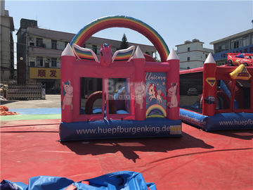 Eco - Moonwalk de salto inflable de la gorila comercial amistosa del unicornio