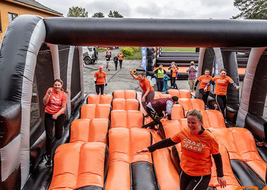 Obstáculo inflable 5k de la carrera de obstáculos al aire libre acertada del caso del Brasil para el adulto