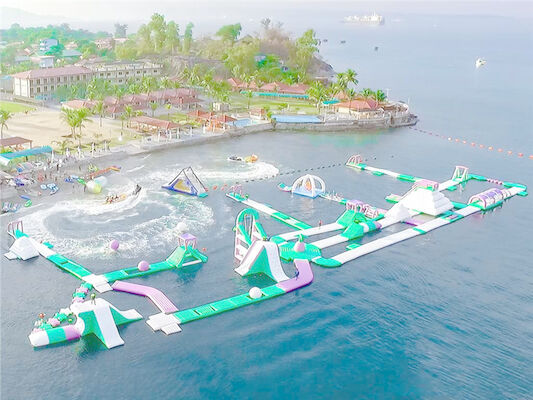 Juegos flotantes inflables al aire libre del parque del agua/mar inflable Waterpark para el verano caliente