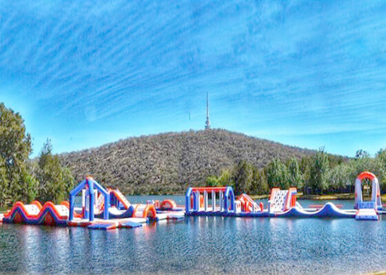 Juegos inflables del parque del agua del lago/patio flotante del agua inflable