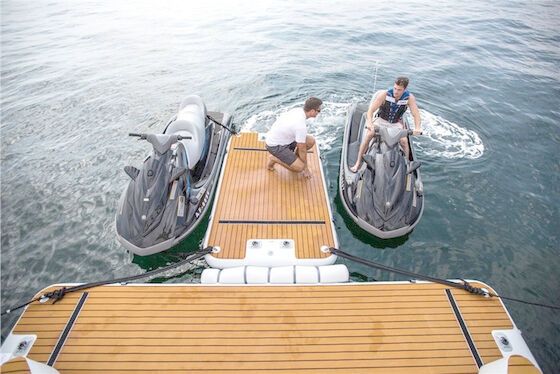 Flotadores y balsas Mesh Floating Docks inflable de la piscina