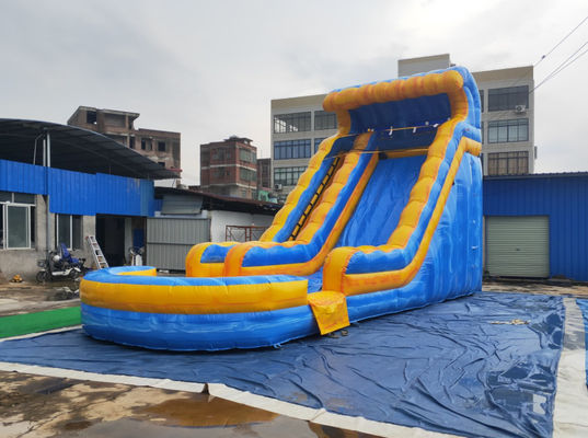 Lona inflable plegable al aire libre del PVC del tobogán acuático del patio del niño