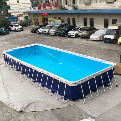 Piscina portátil del marco metálico del PVC del tama o de la familia sobre la tierra