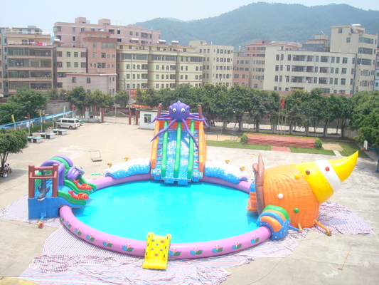 Diapositiva inflable de alquiler del pulpo del parque del agua de la diversión del negocio/del partido