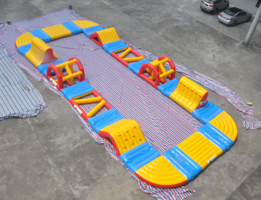 20x18meter que flota carreras de obstáculos inflables inflables del parque del agua de Aquapark