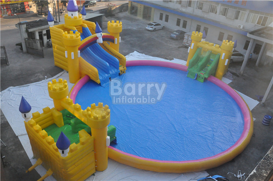 Castillo inflable modificado para requisitos particulares del agua subterránea del parque del agua del PVC de 0.9m m