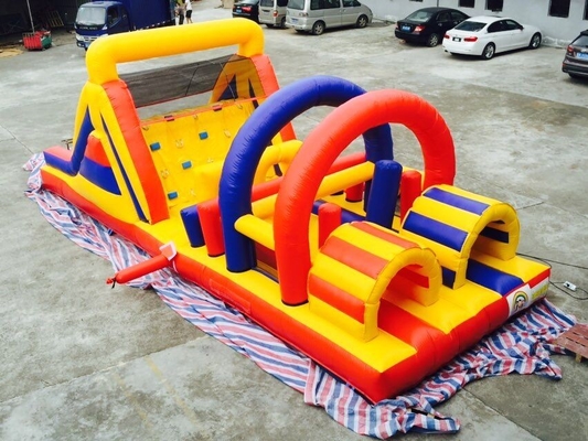 castillo inflable de la gorila de los niños del parque de atracciones de la carrera de obstáculos del 10x4x3.5m