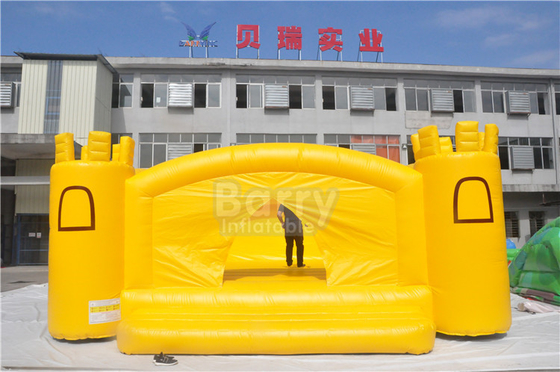 Casa amarilla del salto de la despedida de la gorila inflable comercial del OEM