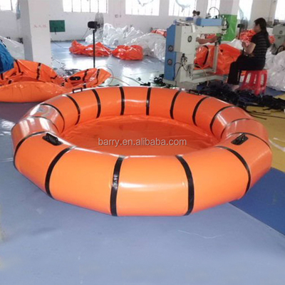 La naranja portátil de la piscina de agua del PVC de EN71 0.6m m embroma la piscina inflable