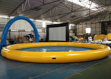 Piscina de agua portátil interior redonda portátil con el PVC de la prenda impermeable 0.9m m