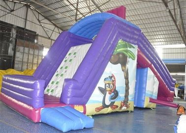 Diapositiva inflable comercial de los niños impermeables enormes para el alquiler de la piscina