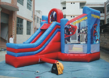 Castillo de salto del hombre araña del PVC/castillo animoso del hombre araña inflable para el jardín