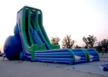 Alquiler inflable grande modificado para requisitos particulares de la diapositiva del exterior resistente al fuego del PVC de 0.55m m