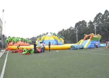 Parque temático inflable del agua comercial impermeable con la lona del PVC de Platón