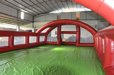 Campo de fútbol inflable al aire libre, campo de fútbol inflable del jabón para el juego del deporte