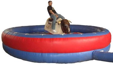 Adulto que juega Bull mecánica inflable, rodeo mecánico Bull de la lona para 1 persona