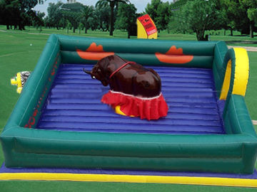 Estera inflable cuadrada Bull mecánica, estera inflable de la lona del PVC con el rodeo mecánico Bull
