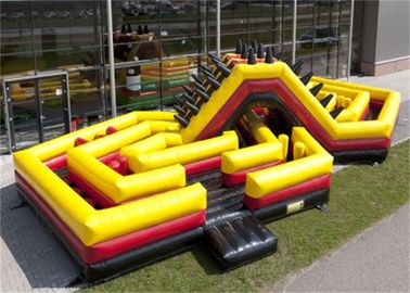 Carrera de obstáculos inflable del desafío, carrera de obstáculos adulta de la despedida de la luna