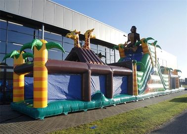 Carrera de obstáculos inflable de la diversión extrema, gorila de la carrera de obstáculos del PVC de 0.55m m