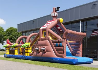 Carrera de obstáculos inflable de la impresión de Digitaces, carrera de obstáculos flotante con CE