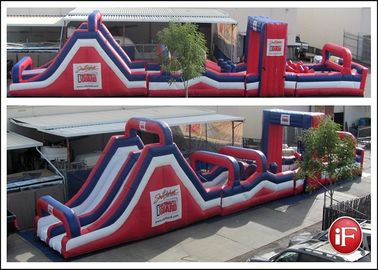 Carrera de obstáculos inflable durable, carrera de obstáculos del patio para el niño