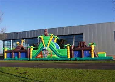 Patio animoso de los castillos de la carrera de obstáculos inflable gigante de la combinación