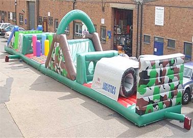 Carrera de obstáculos inflable grande interior, gorila de la carrera de obstáculos de los niños