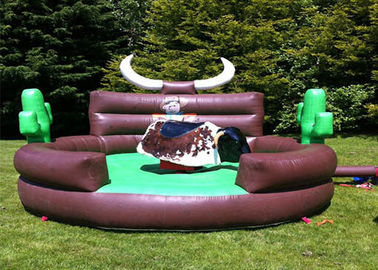 Máquina mecánica del montar a caballo de Bull de los niños interactivos inflables al aire libre de los juegos