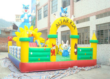Gorila inflable adulta de Platón de la lona grande del PVC con el castillo de salto