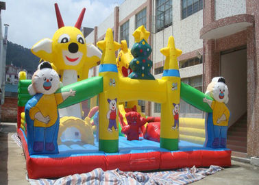 Patio inflable modificado para requisitos particulares del niño de la historieta con la lona durable del PVC