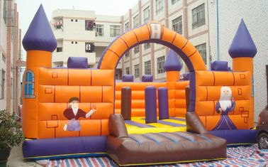 Castillo animoso inflable que sorprende comercial, parque de atracciones inflable