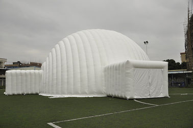 PVC inflable del impermeable de la tienda de la bóveda blanca gigante del acontecimiento para la exposición