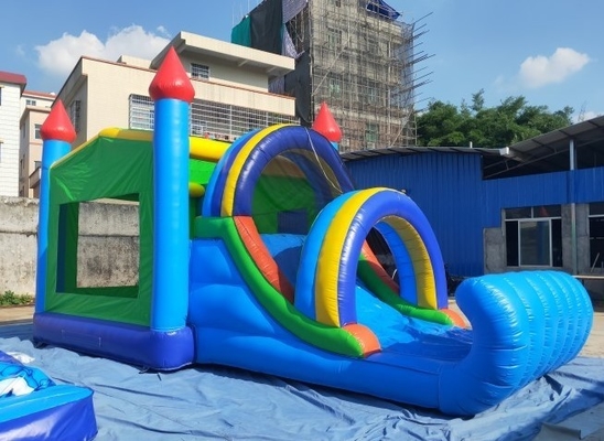 castillo animoso inflable del PVC de 0.55m m combinado con la diapositiva 8mLX4mWX4mH