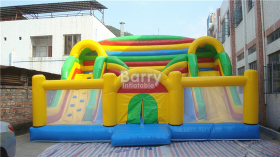 Castillos animosos del ODM Plato Inflatable Combo Outdoor Commercial