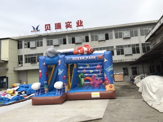 Diapositiva inflable de la casa de la gorila EN71 combinada para los niños 3-18 años