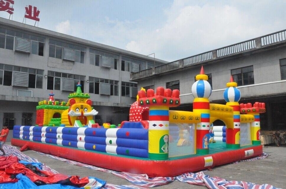 castillo animoso de salto inflable del tema de la historieta de la casa los 30x10m del PVC de 0.55m m
