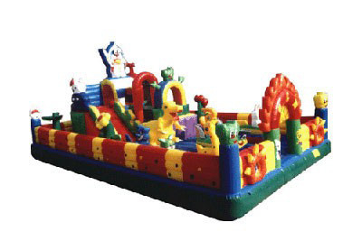 Casa comercial inflable modificada para requisitos particulares de la despedida del parque de atracciones del tamaño