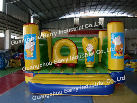 La casa inflable de la gorila del PVC 18OZ colorida explota el castillo y la diapositiva