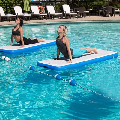 DWF 1.2m m Plato Air Inflatable Water Yoga Mat Non Slip Logo Printing
