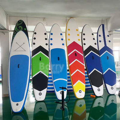 El PVC de la puntada del descenso de 2 capas se levanta la tabla hawaiana inflable del tablero de paleta del sorbo