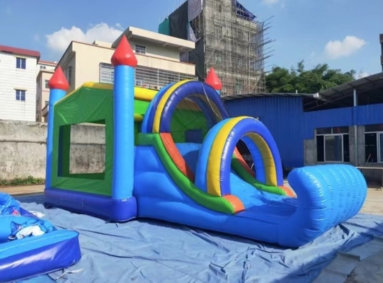 Castillo animoso Jumper Park de la diapositiva combinada inflable de Platón 1000D