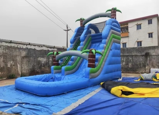 la gorila inflable del PVC de 0.55m m levanta el juego los 8x4x6m de la diapositiva de la escalera